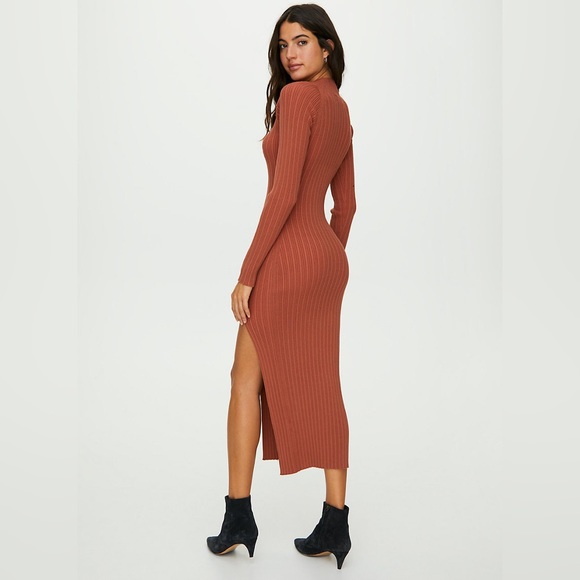 Aritzia Alchemy Dress Sweater Slit Large - Picture 6 of 7